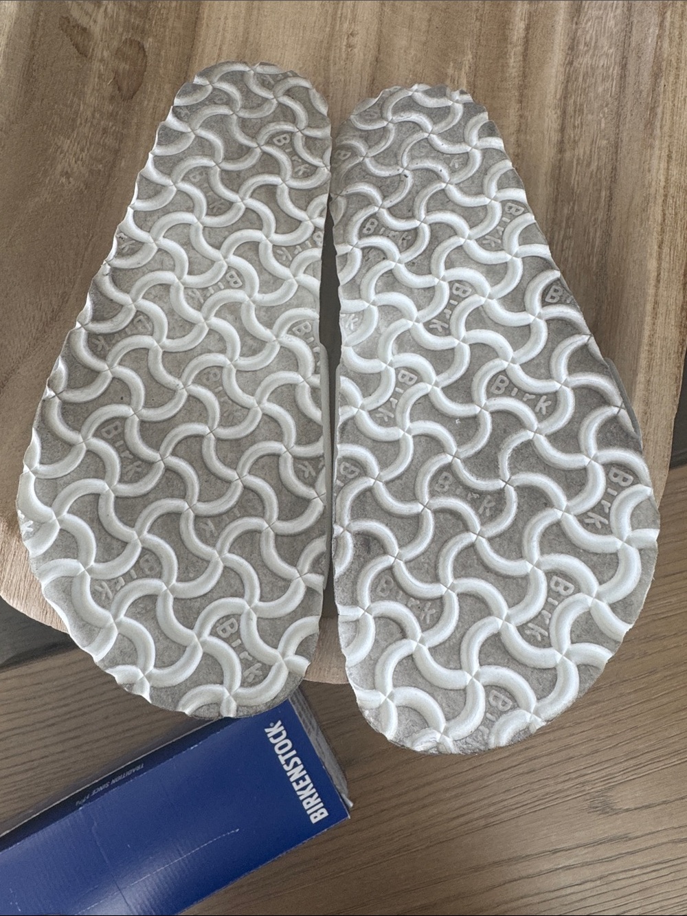Birkenstock White Madrid Big Buckle Slide Sandals - Picture 6 of 12